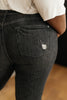 Gray Days Button Rise Jeans