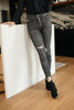 Gray Days Button Rise Jeans