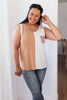 Half & Half Color Block Top In Harvest Gold