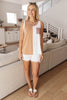 Half & Half Color Block Top In Harvest Gold