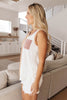 Half & Half Color Block Top In Harvest Gold