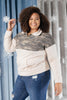 Half Camo Pullover in Oatmeal