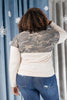 Half Camo Pullover in Oatmeal