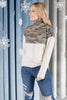 Half Camo Pullover in Oatmeal