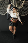 Past Midnight Fence Net Tights