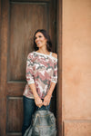 Hangout Top in Burgundy
