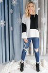 Happened Upon Patterns Sweater in Black