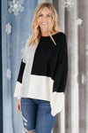 Happened Upon Patterns Sweater in Black
