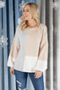 Happened Upon Patterns Sweater in Taupe