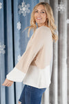 Happened Upon Patterns Sweater in Taupe