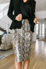 Happy In My Skin Sequin Pencil Skirt