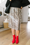 Happy In My Skin Sequin Pencil Skirt