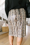 Happy In My Skin Sequin Pencil Skirt