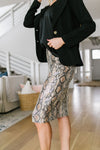Happy In My Skin Sequin Pencil Skirt