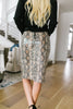 Happy In My Skin Sequin Pencil Skirt