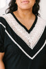 Happy in My Lace Blouse in Black