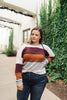 Heathered Heaven Striped Sweater In Fall Colors