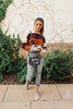 Heathered Heaven Striped Sweater In Fall Colors