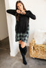 Hints Of Plaid Dress in Green