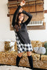 Hints Of Plaid Dress in Ivory