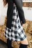 Hints Of Plaid Dress in Ivory