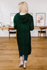 Hooded Cardigan in Hunter Green