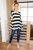 Horizontal Lines Top in Black
