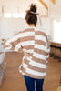 Horizontal Lines Top in Taupe