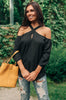 Hot Then Cold Blouse In Black