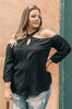 Hot Then Cold Blouse In Black