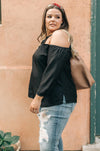 Hot Then Cold Blouse In Black