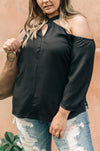 Hot Then Cold Blouse In Black
