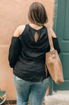 Hot Then Cold Blouse In Black