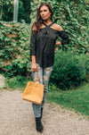 Hot Then Cold Blouse In Black