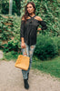 Hot Then Cold Blouse In Black