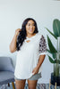 I Love Leopard Top In Ivory