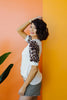 I Love Leopard Top In Ivory