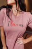 I Love Us Tee in Heather Mauve