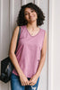 Jenna Basic Tank in Mauve