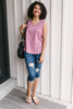 Jenna Basic Tank in Mauve