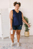 Jenna Basic Tank in Navy