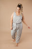 Jump In Jumpsuit In Heather Gray