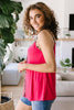 Just A Little Wild Camisole In Hot Pink