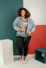 Keep Your Stripes Close In Slate Blue