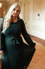 Simple And Pleated Dress in Eden