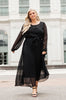 Simple And Pleated Dress in Black