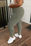 Kickin' It Leggings in Grey Sage
