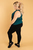 Knotted Hem Tank in Sea Green