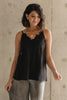 Lace Applique Camisole In Black