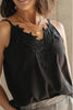 Lace Applique Camisole In Black